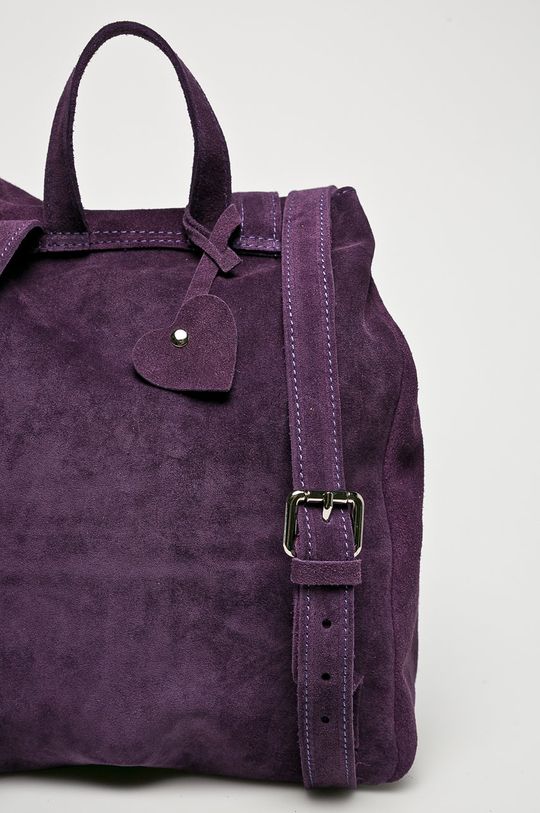 fialová Answear - Kožený ruksak