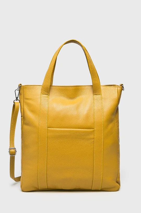 жёлтый Answear - Кожаная сумочка Женский