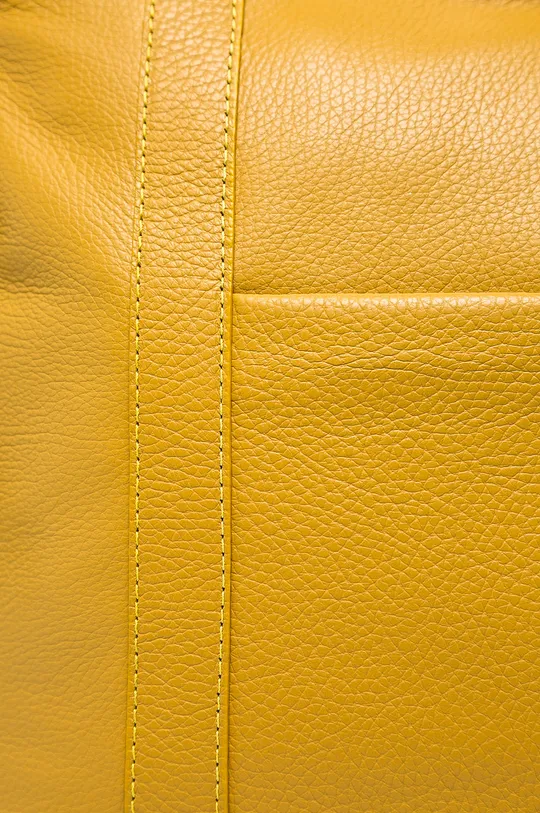 Answear - Шкіряна сумочка жовтий