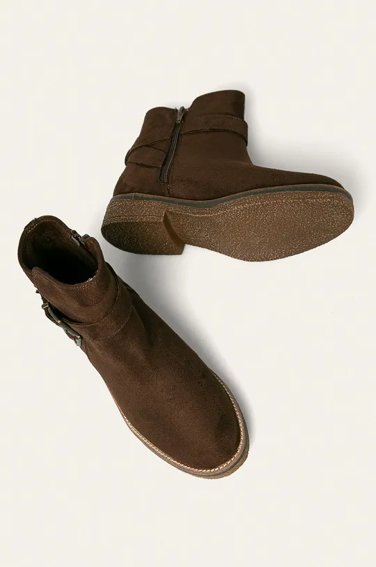 hnedá Answear - Členkové topánky