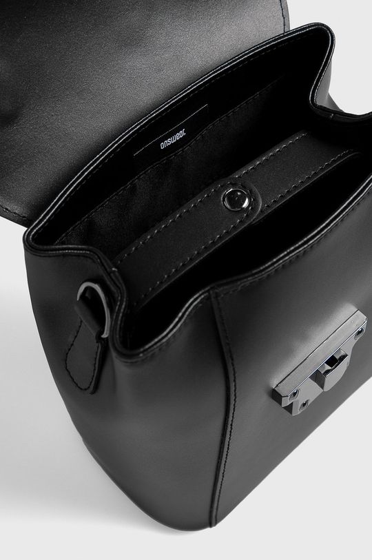 čierna Answear - Kožený ruksak