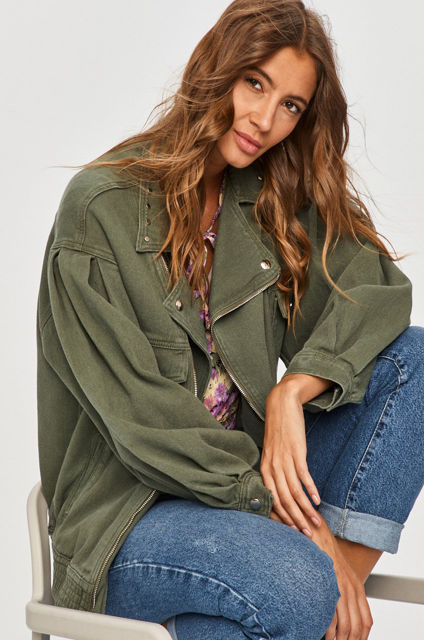 verde Answear Lab - Geaca de blugi De femei
