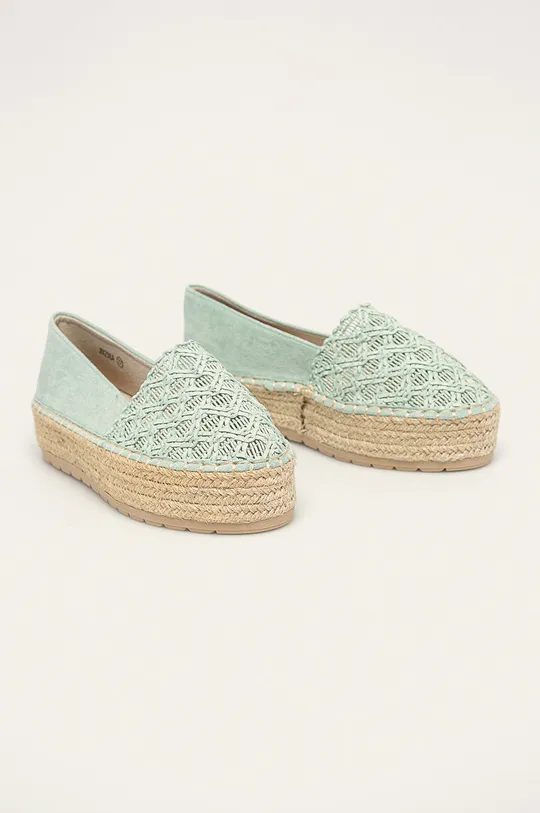 Answear Lab espadryle turkusowy