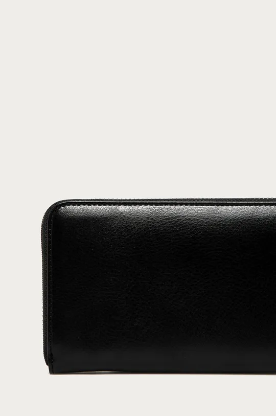 čierna Answear Lab - Kožená peňaženka