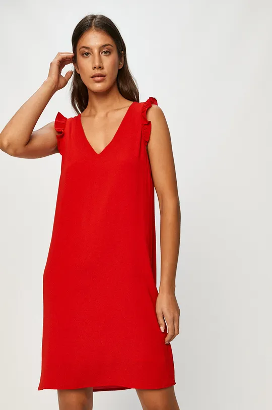 červená Answear - Šaty Answear Lab Dámsky
