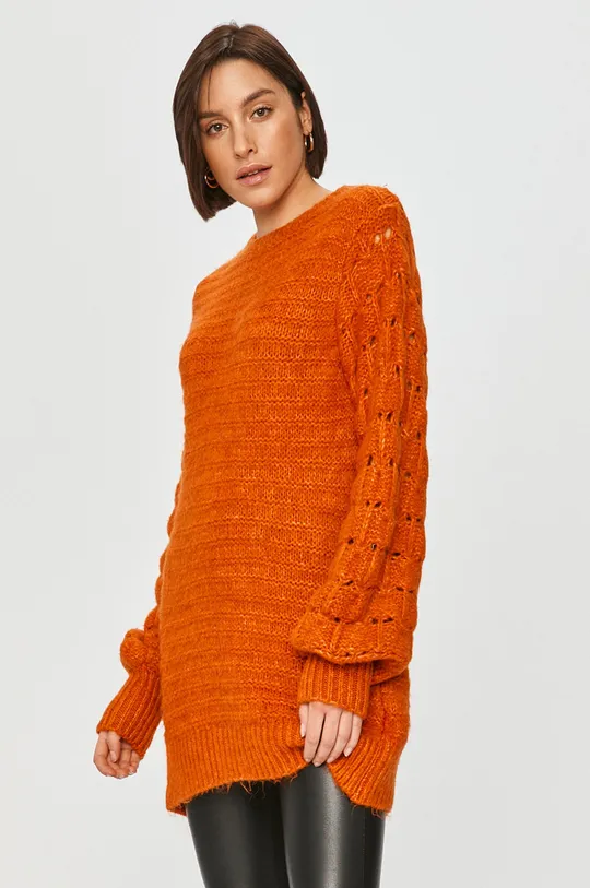 Answear Lab - Sweter pomarańczowy