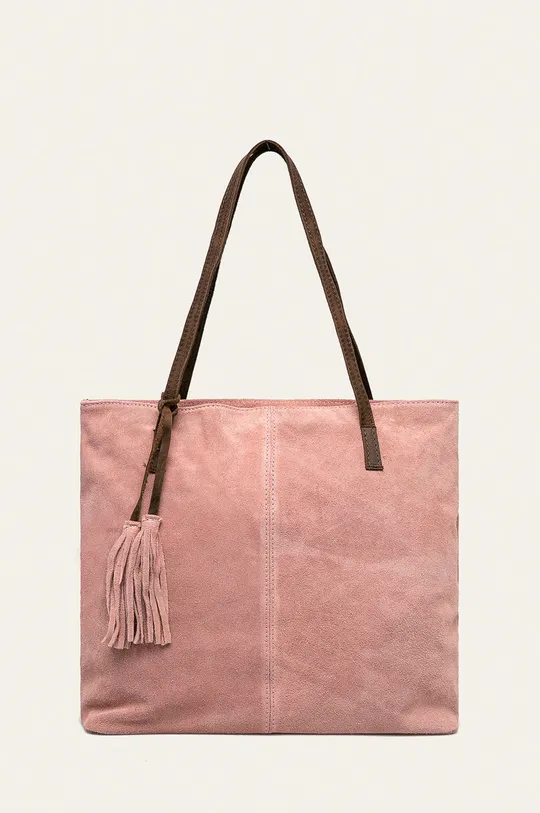 rózsaszín Answear - Bőr táska Női
