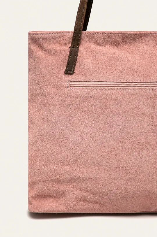 rózsaszín Answear - Bőr táska