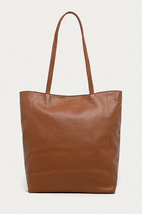 золотисто-коричневий Answear - Шкіряна сумочка Answear Lab Жіночий