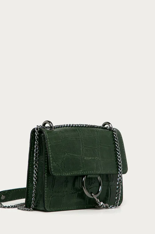 Answear Lab - Kožená kabelka zelená