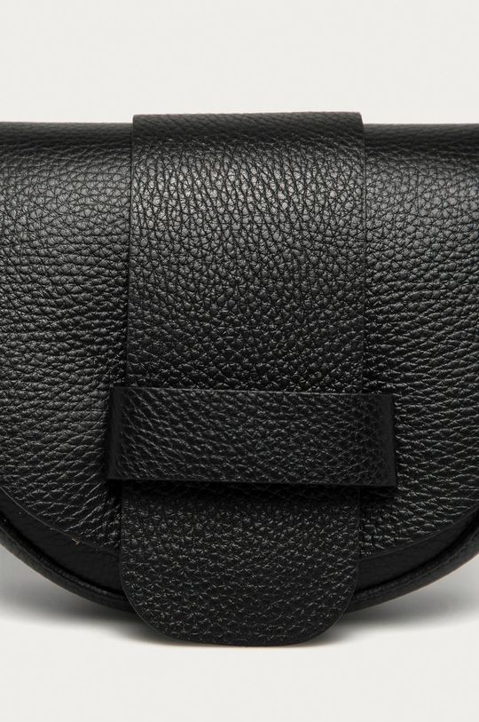 Answear Lab - Kožená kabelka černá