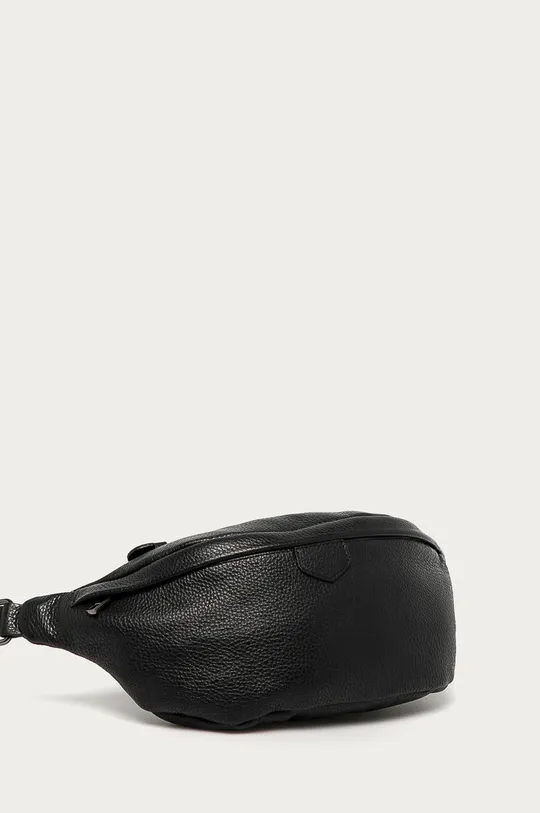 Answear Lab - Δερμάτινη τσάντα φάκελος μαύρο