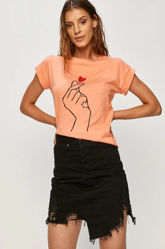 narancssárga Answear - T-shirt Answear Lab Női