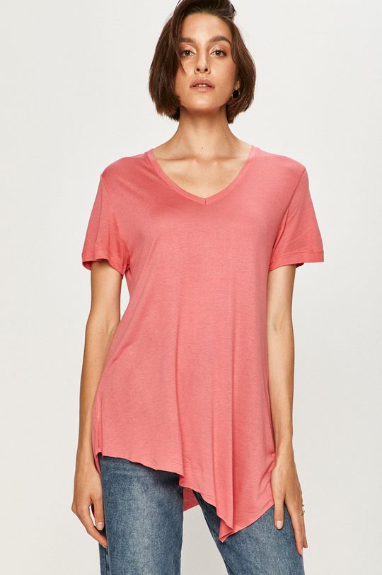 różowy Answear Lab - T-shirt