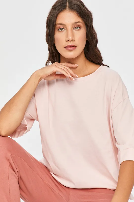 rózsaszín Answear Lab - T-shirt Női