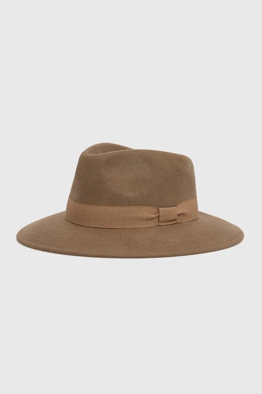 brązowy Answear Lab kapelusz wełniany Damski