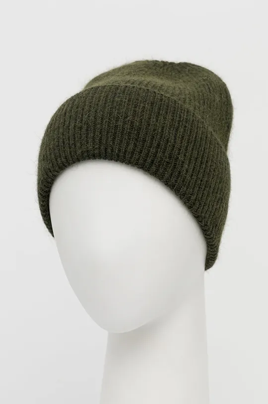 Шерстяная шапка Answear Lab зелёный