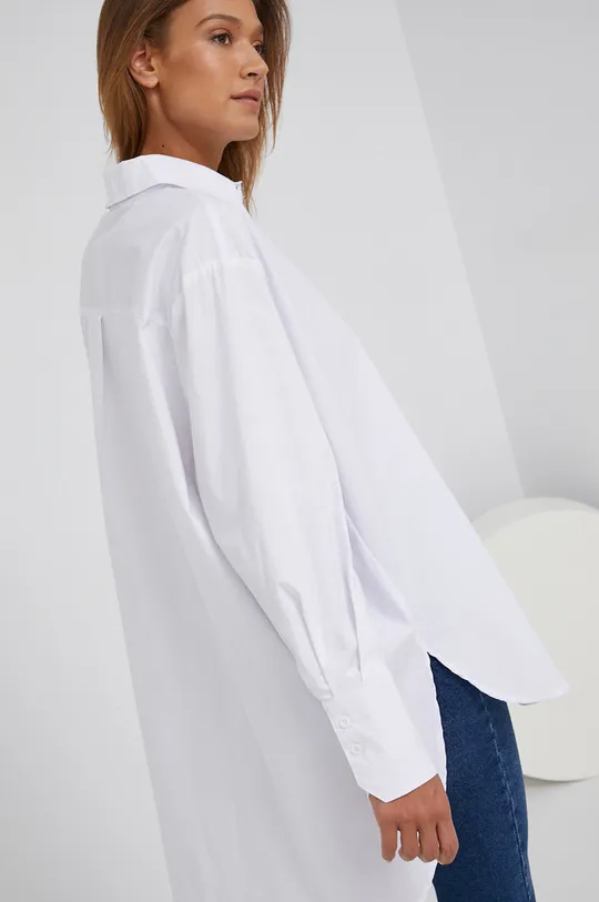 biały Answear Lab Koszula bawełniana Damski