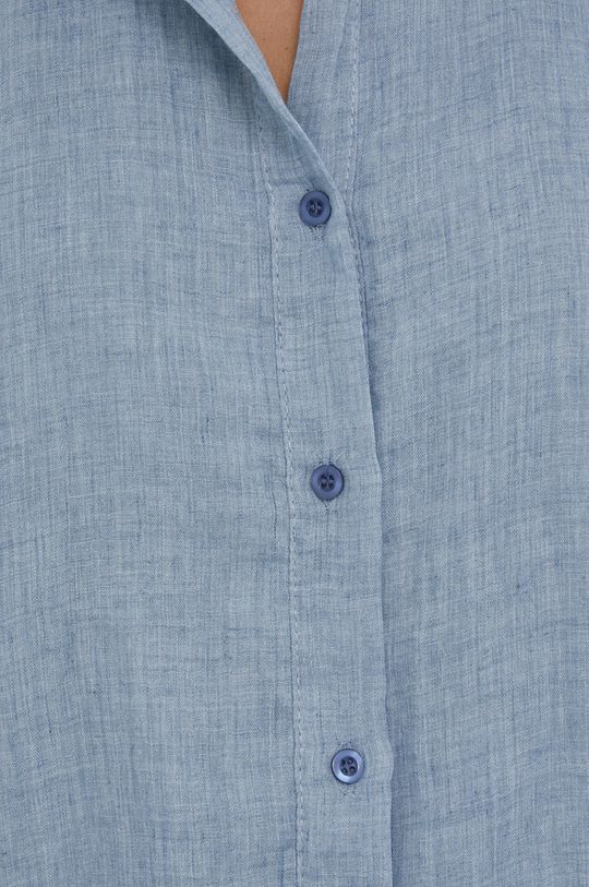 Answear Lab Koszula z domieszką wełny niebieski