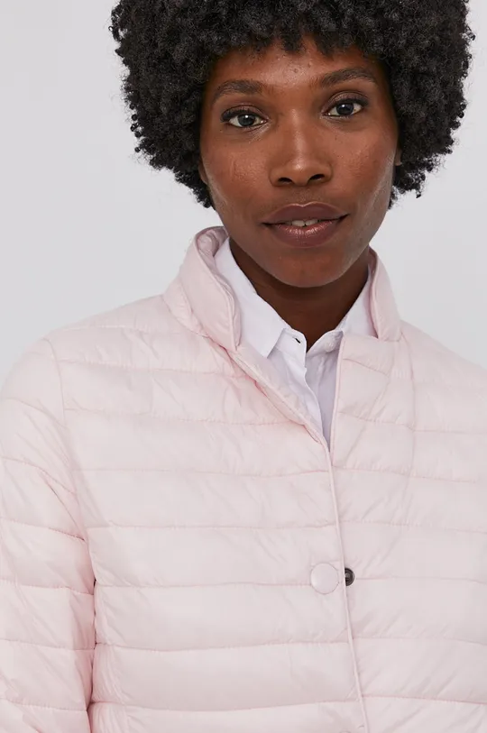 rózsaszín Answear Lab rövid kabát