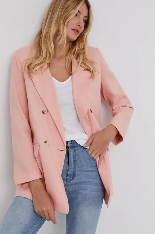 ροζ Σακάκι Answear Lab Γυναικεία