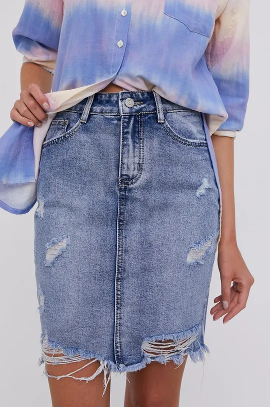 niebieski Answear Lab Spódnica jeansowa Damski