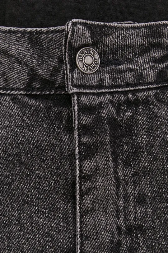 czarny Answear Lab Spódnica jeansowa