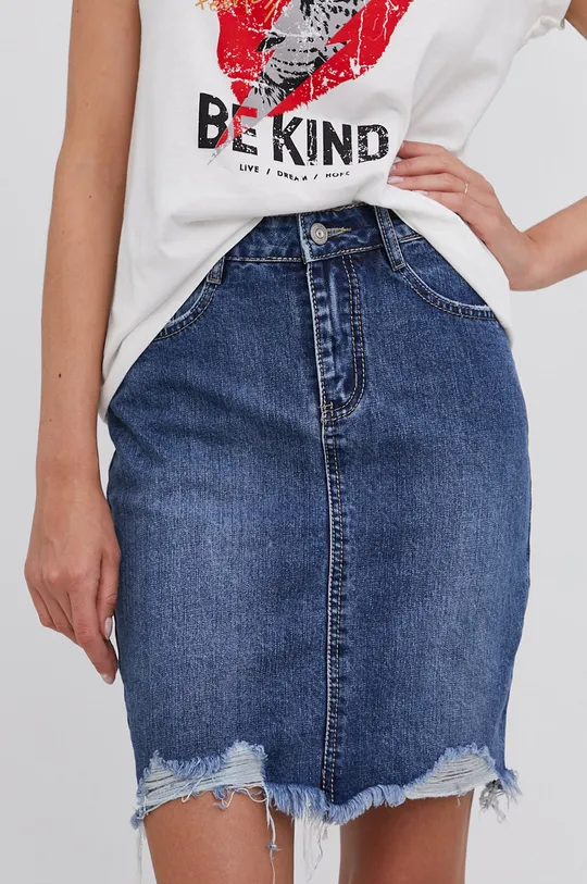 granatowy Answear Lab Spódnica jeansowa Damski