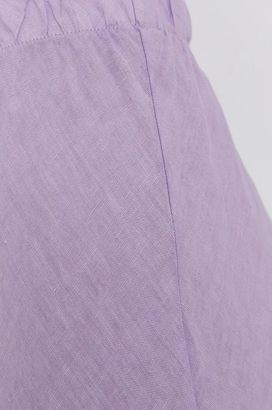 fialová Ľanová sukňa Answear Lab Pure Linen