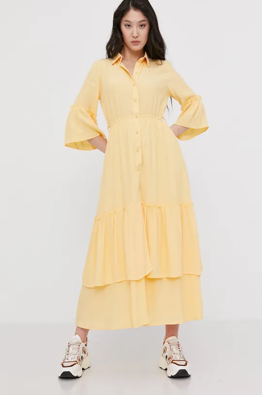 żółty Answear Lab Sukienka