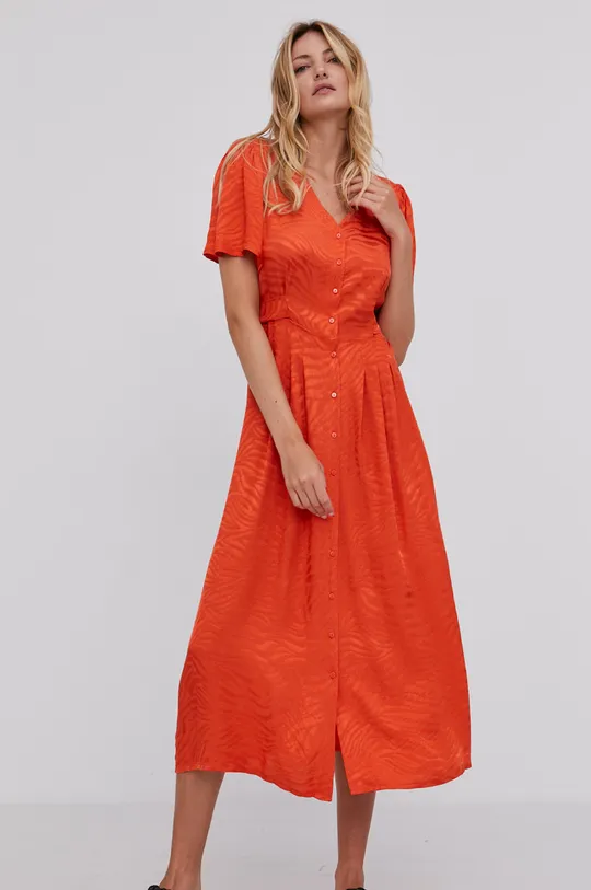 pomarańczowy Answear Lab Sukienka Damski