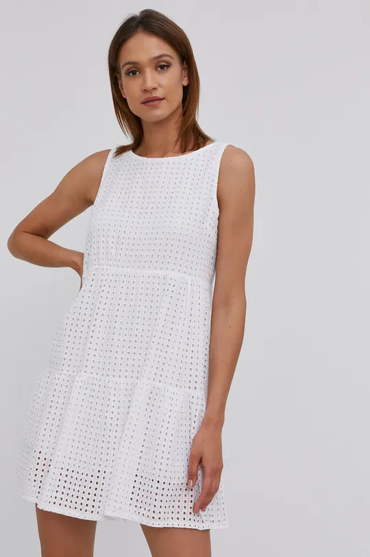 biały Answear Lab Sukienka bawełniana Damski