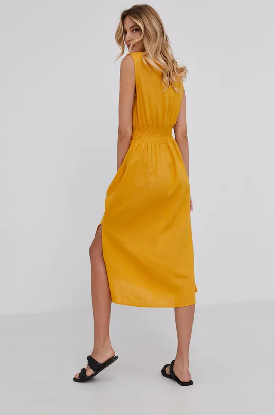 żółty Answear Lab Sukienka Damski