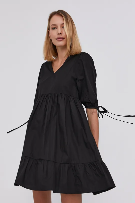 czarny Answear Lab Sukienka bawełniana Damski