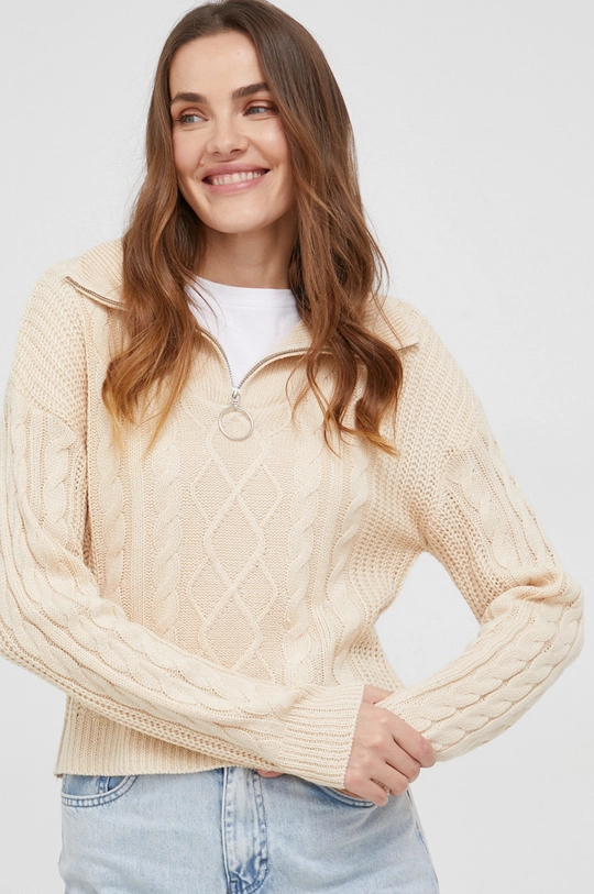 beżowy Answear Lab Sweter