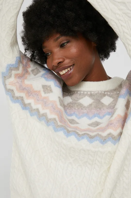 λευκό Μάλλινο πουλόβερ Answear Lab Γυναικεία