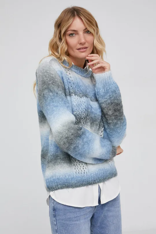 niebieski Answear Lab Sweter z domieszką wełny