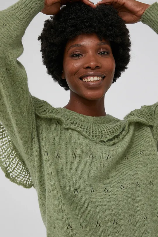 zielony Answear Lab Sweter z domieszką wełny Damski