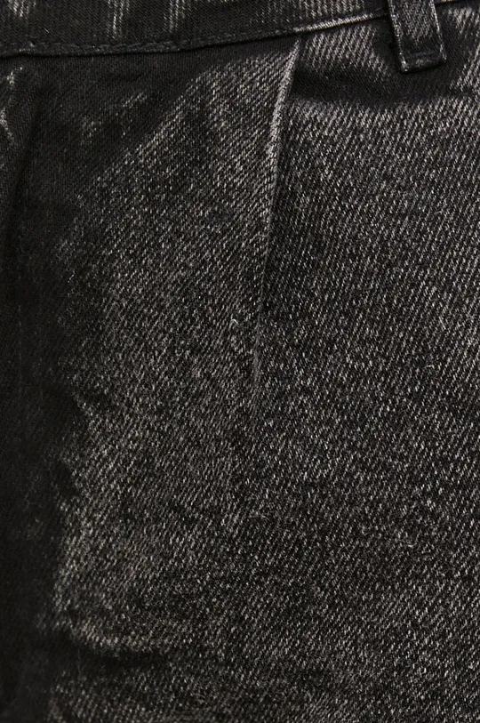czarny Answear Lab Szorty jeansowe