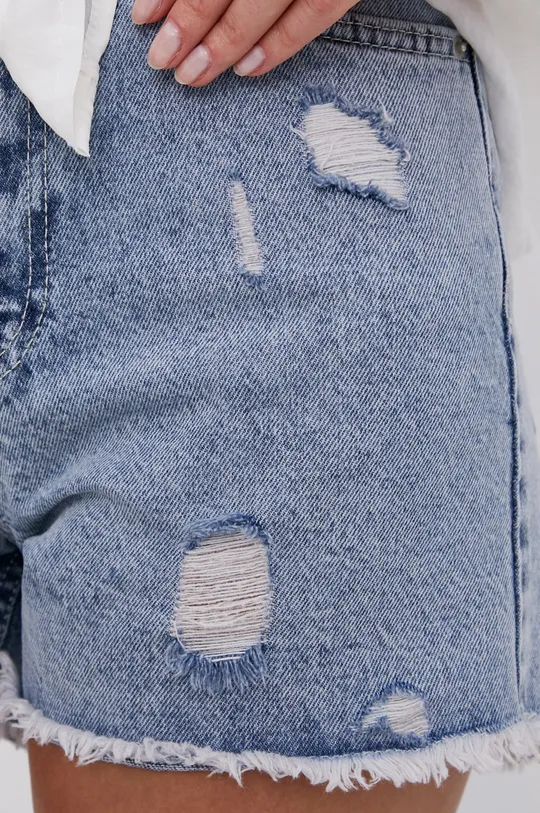 niebieski Answear Lab Szorty jeansowe
