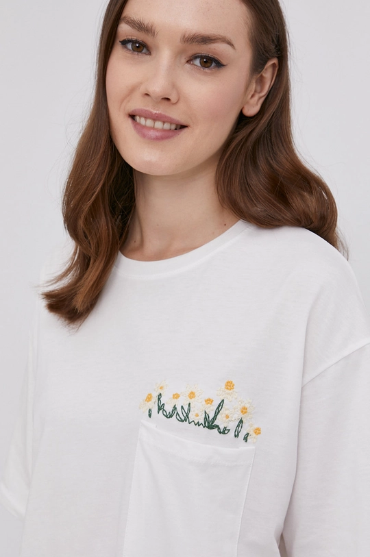 fehér Answear Lab t-shirt