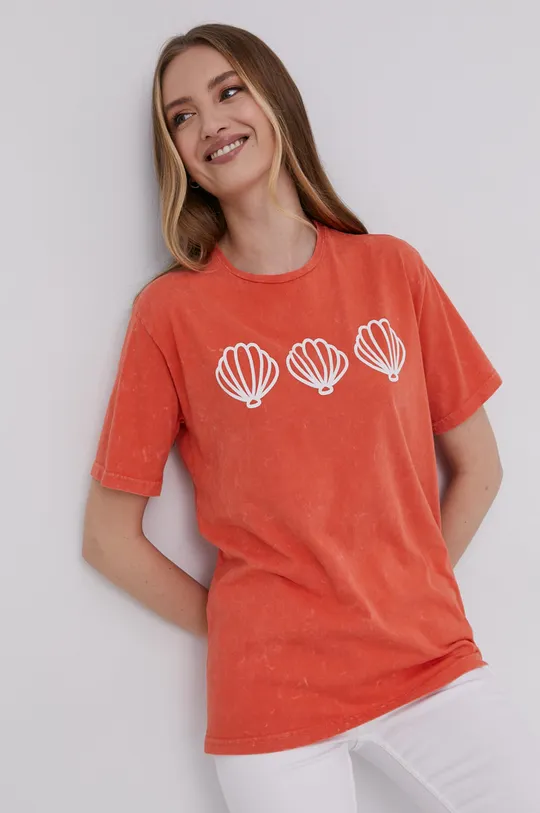 narancssárga Answear Lab t-shirt Női