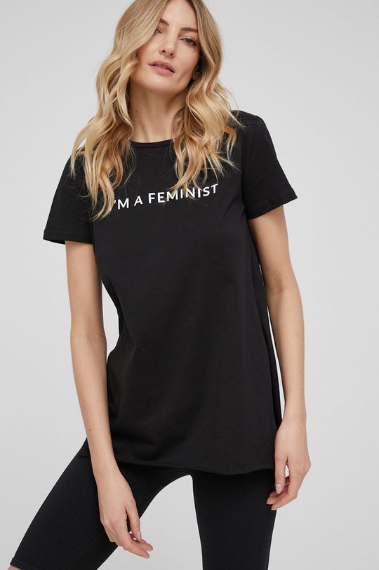 czarny Answear Lab T-shirt bawełniany