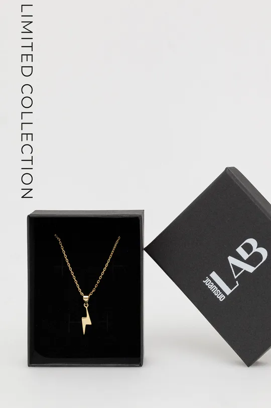 zlatna Srebrna ogrlica prevučena zlatom Answear Lab Ženski