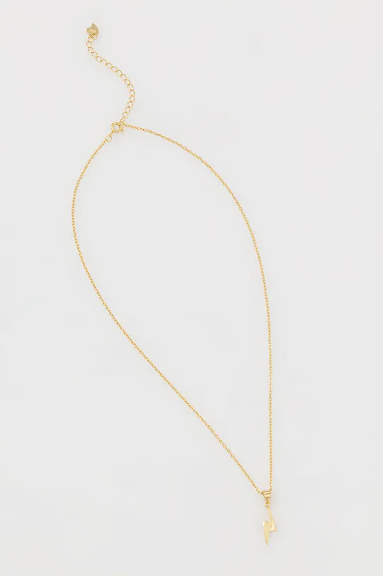 Srebrna ogrlica prevučena zlatom Answear Lab zlatna