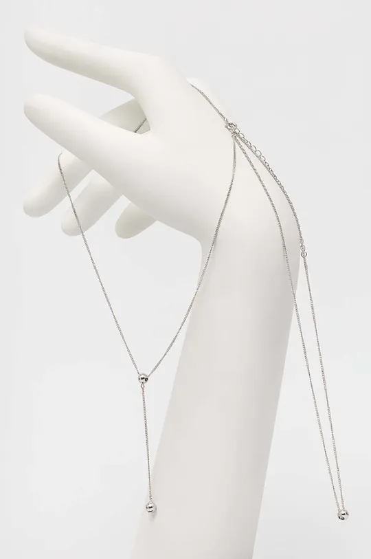 srebrna srebrna ogrlica Answear Lab Ženski