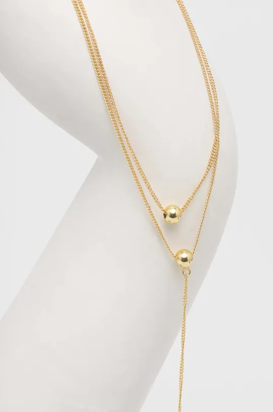 ogrlica iz srebra prevlečenega z zlatom Answear Lab  Srebro, prevlečeno z 18-karatnim zlatom