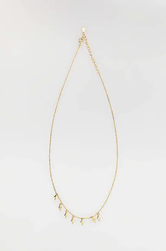 zlatna srebrna ogrlica prevučena zlatom Answear Lab Ženski