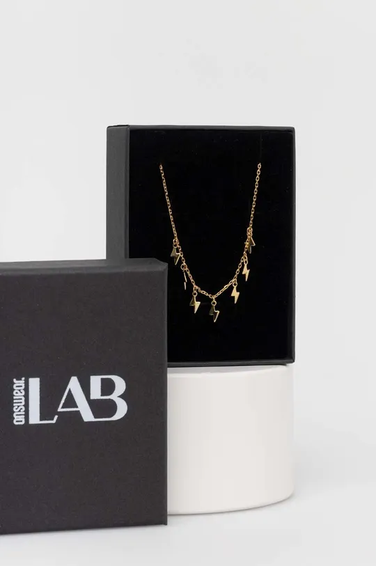 srebrna ogrlica prevučena zlatom Answear Lab zlatna