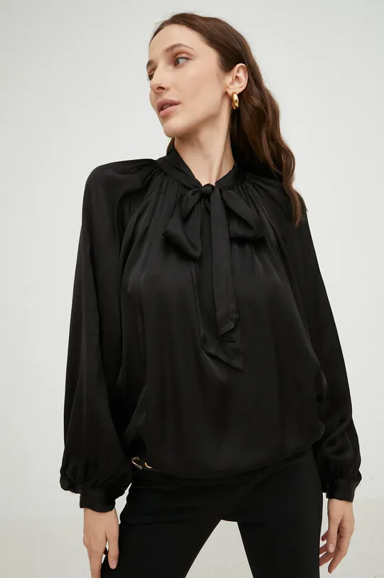 μαύρο Μπλούζα με μετάξι Answear Lab Γυναικεία